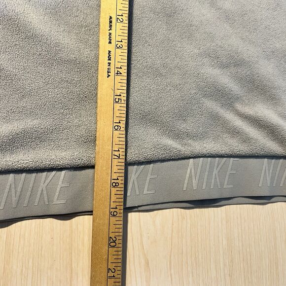 Nike Athletic Gray Dri Fi Crop Sweatshirt Swoosh Womens M Side Zip Thick Band - Picture 14 of 15
